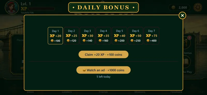 The daily bonus