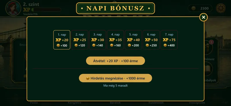 A napi bónusz
