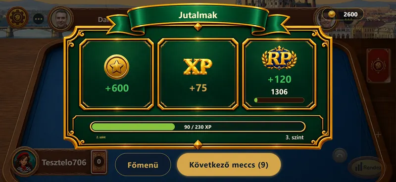 A jutalmak egymás után érkeznek